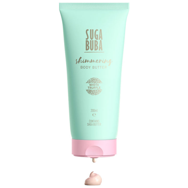 Блестящ бътър за тяло с бял трюфел туба
Shimmering body butter with white truffle tube
SUGA BUBA