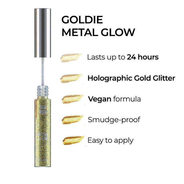 Блестяща очна линия Goldie metal glow Shimmering eyeliner Goldie metal glow SUGA BUBA