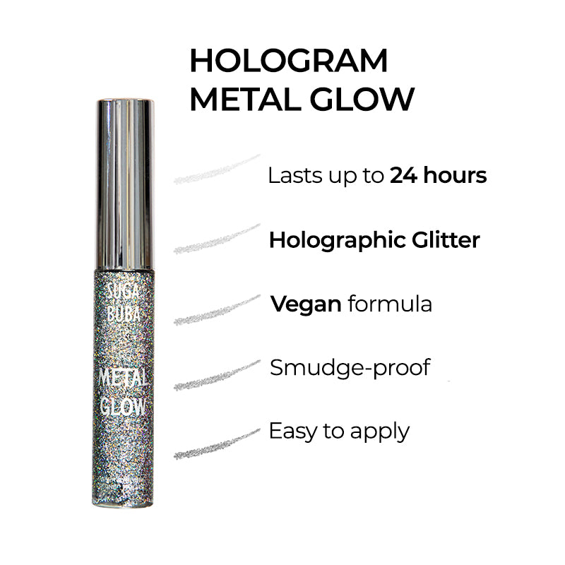 Блестяща очна линия Hologram metal glow
Shimmering eyeliner Hologram metal glow
SUGA BUBA
