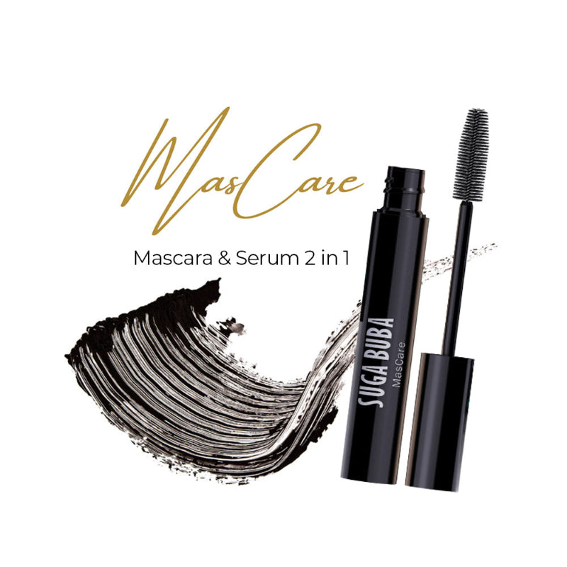 MasCare Спирала и серум за мигли 2 в 1 MasCare 2 in 1 Mascara and serum SkinCare Infused Makeup collection SUGA BUBA луксозна и натурална козметика