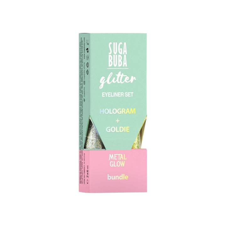 Сет блестящи очни линии в сребърно и златно METAL GLOW BUNDLE | SUGA BUBA