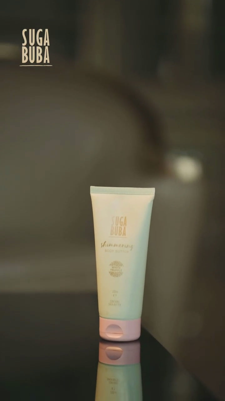 Блестящ бътър за тяло с бял трюфел
Shimmering body butter with white truffle
SUGA BUBA