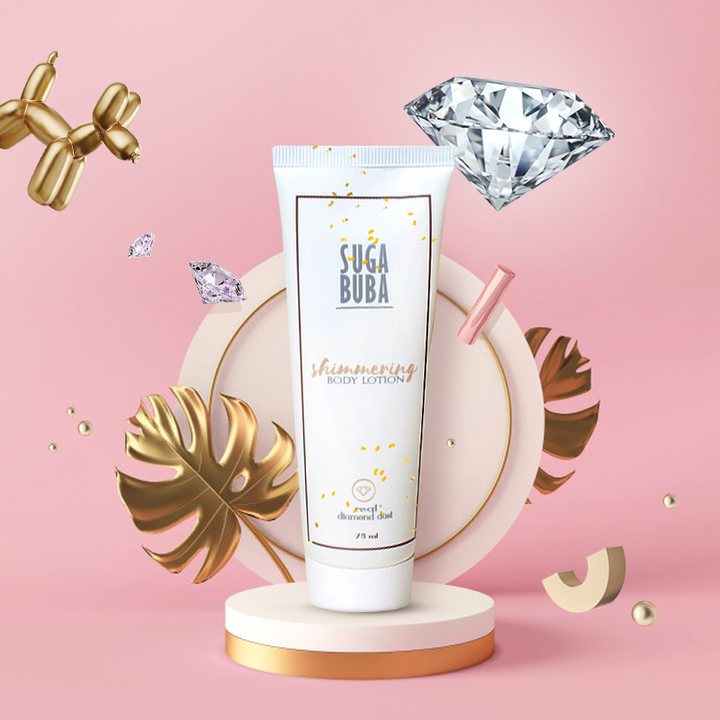 Блестящ лосион за тяло с диамантен прах Shimmering body lotion with diamond dust
SUGA BUBA