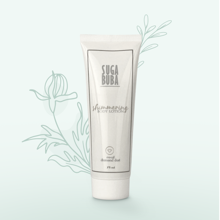 Блестящ лосион за тяло с диамантен прах Shimmering body lotion with diamond dust
SUGA BUBA