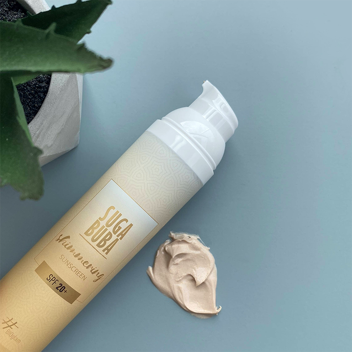Био блестящ слънцезащитен лосион SPF 20+ Invisible zinc
Bio shimmering sunscreen SPF 20+ with invisible zinc
SUGA BUBA