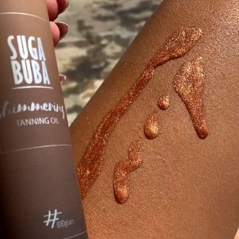 Био блестящо олио за интензивен тен
Bio shimmering tanning oil
SUGA BUBA