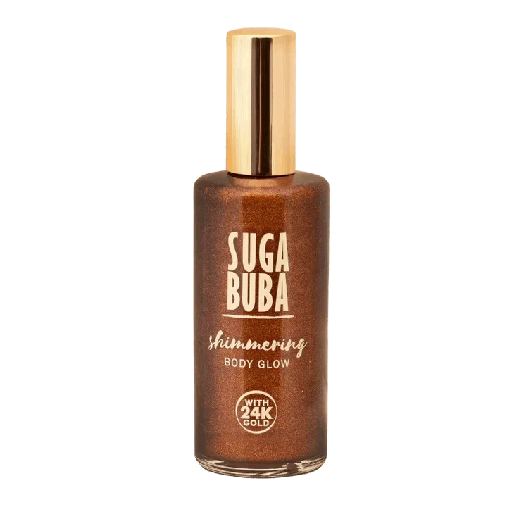 Блестящ гланц за тяло с 24К злато
Shimmering body glow 24K
SUGA BUBA