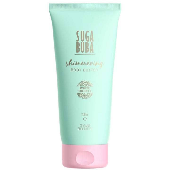 Блестящ бътър с бял трюфел туба
Shimmering body butter with white truffle tube
SUGA BUBA