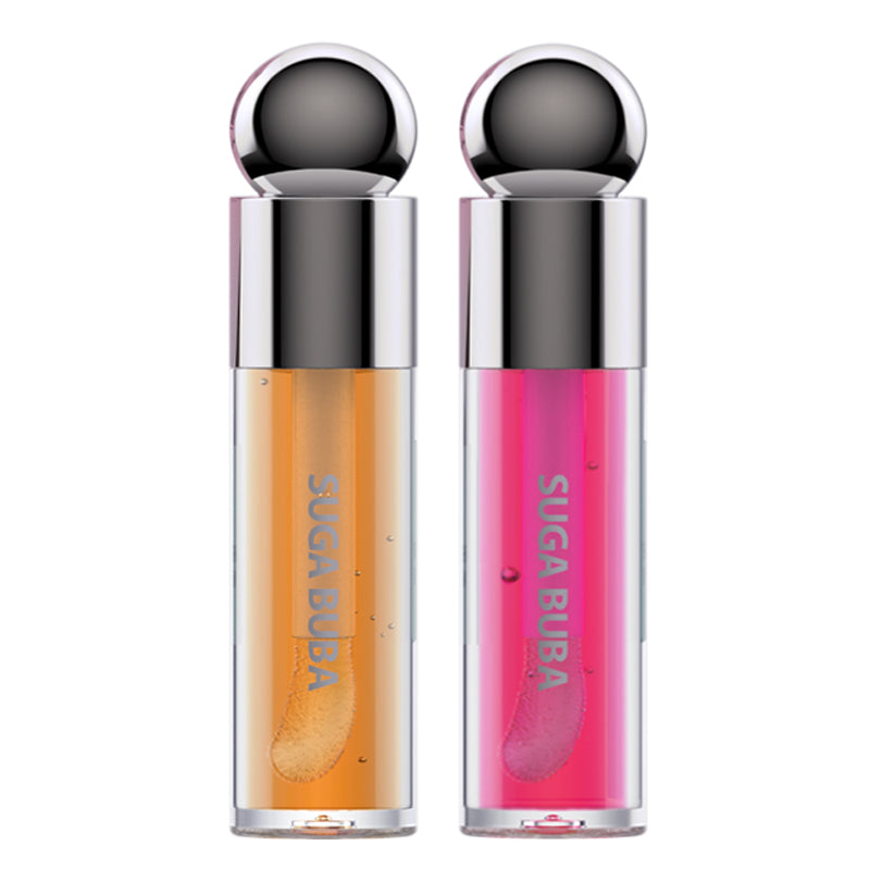 DUO LIP OILS UNFORGETTABLE MELON MANGO AND PINKY WINKY VANILLA FLAVOUR ОЛИО ЗА УСТНИ С ГРИЖА SkinCare Infused Makeup collection луксозна и натурална козметика SUGA BUBA