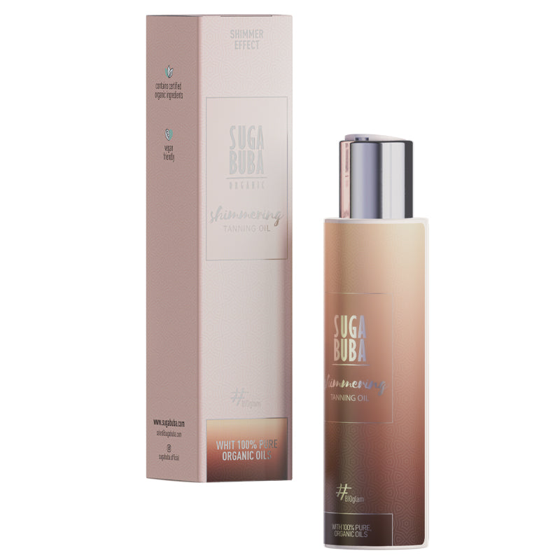 Био блестящо олио за интензивен тен
Bio shimmering tanning oil
SUGA BUBA