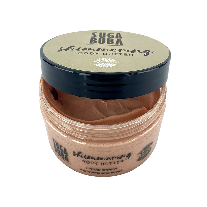 Блестящ бътър за тяло с бял трюфел
Shimmering body butter with white truffle
SUGA BUBA