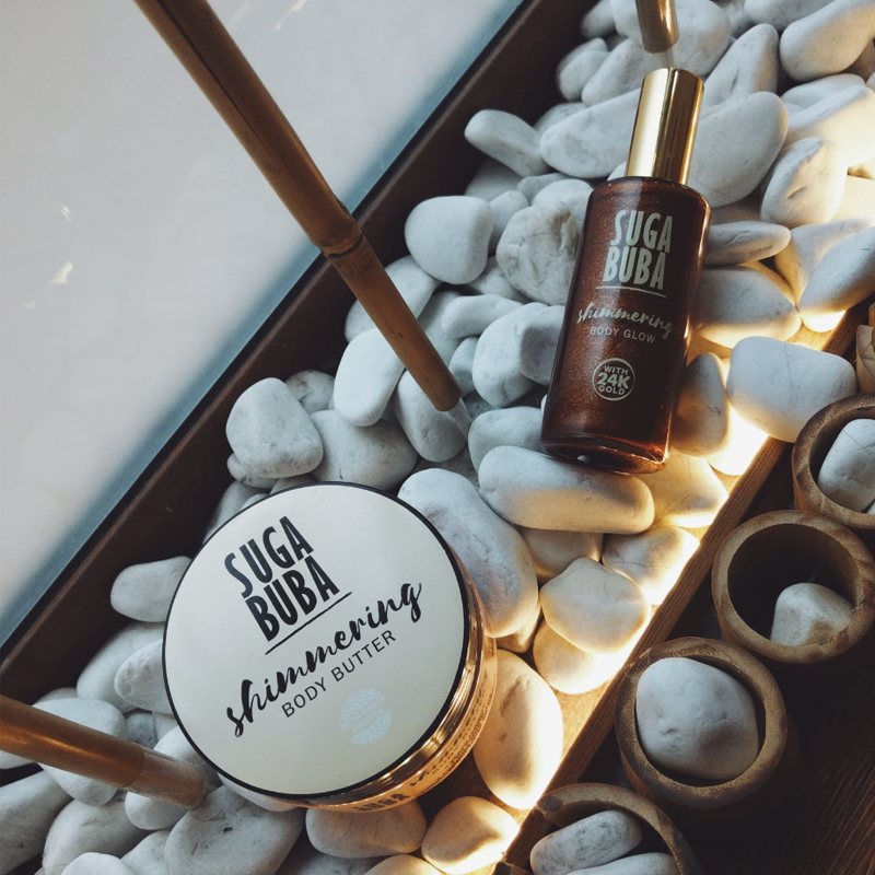 Блестящ комплект за тяло